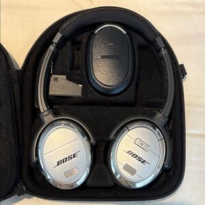 Bose Premium Silver and Black Headphones